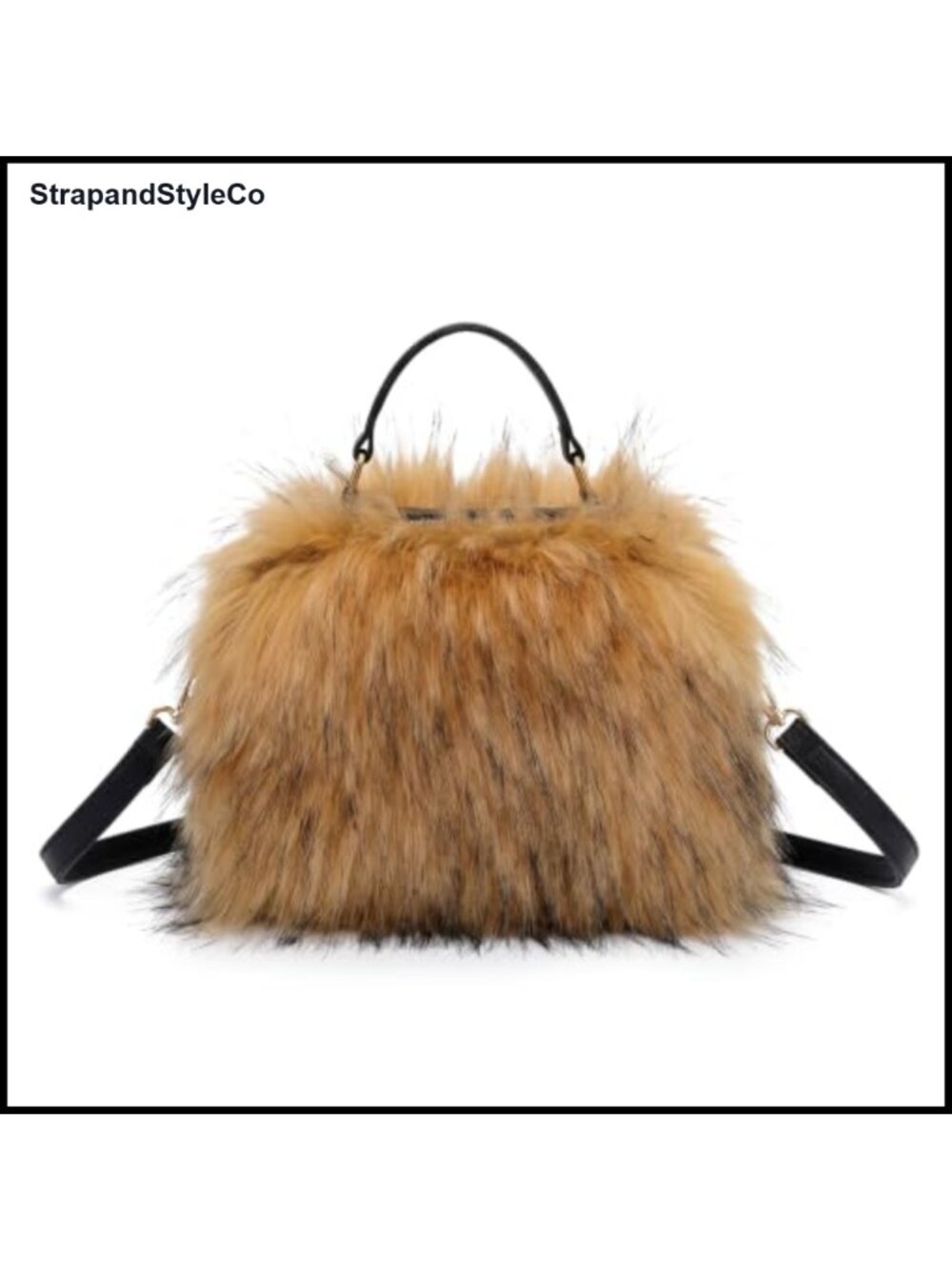Faux Fur Tote Bag Y2K Furry Satchel Shoulder Crossbody Handbag